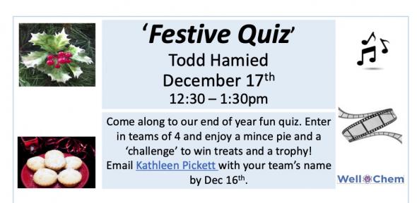 Festive Quiz Tues 17th Dec 